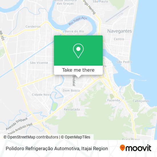 Polidoro Refrigeração Automotiva map