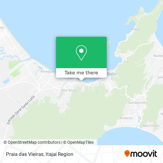 Praia das Vieiras map
