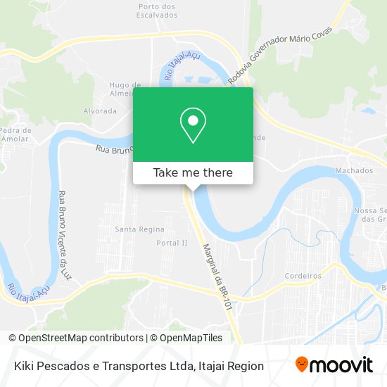 Kiki Pescados e Transportes Ltda map