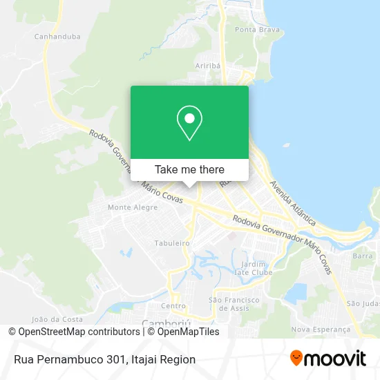 Rua Pernambuco 301 map