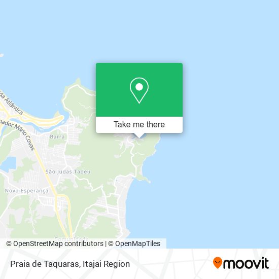 Mapa Praia de Taquaras