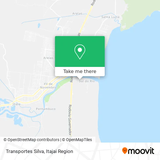 Transportes Silva map