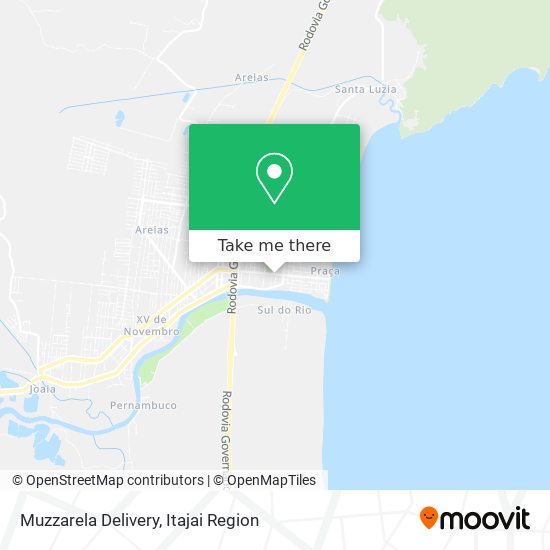 Muzzarela Delivery map