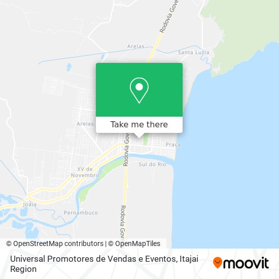 Universal Promotores de Vendas e Eventos map