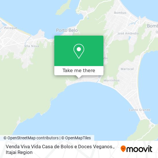 Mapa Venda Viva Vida Casa de Bolos e Doces Veganos.