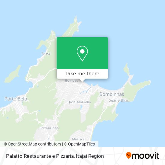 Mapa Palatto Restaurante e Pizzaria