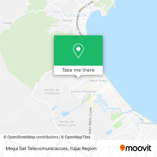 Mapa Mega Sat Telecomunicacoes