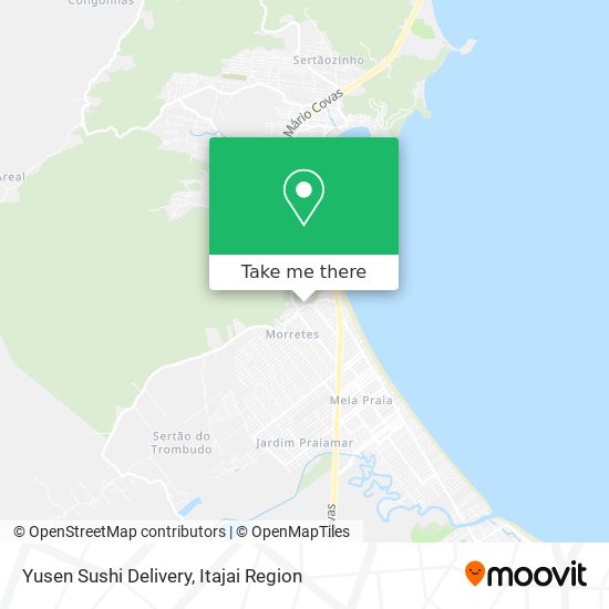 Mapa Yusen Sushi Delivery