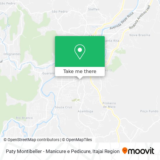 Mapa Paty Montibeller - Manicure e Pedicure