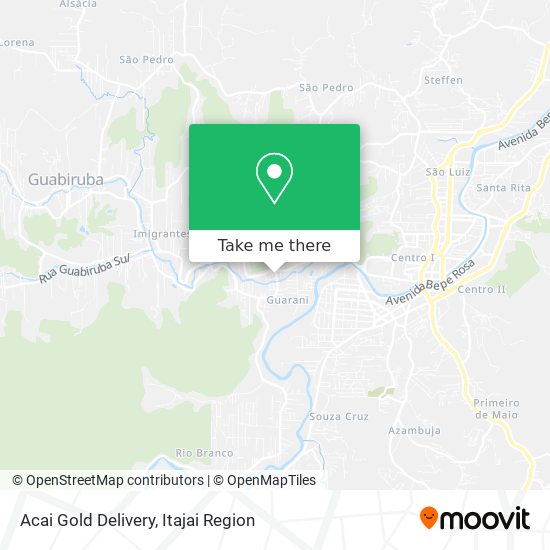 Acai Gold Delivery map