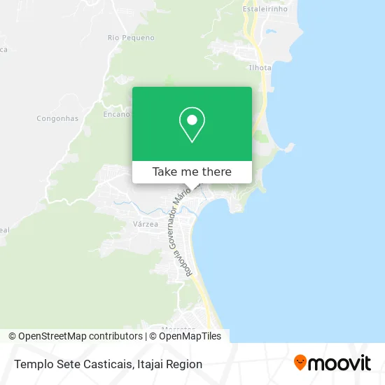 Templo Sete Casticais map