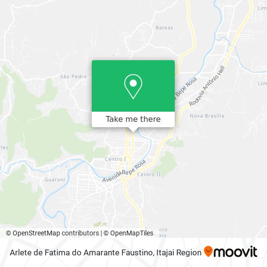 Arlete de Fatima do Amarante Faustino map