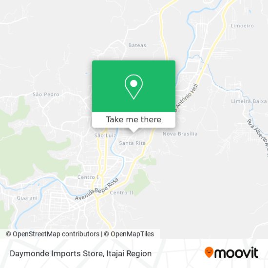 Mapa Daymonde Imports Store