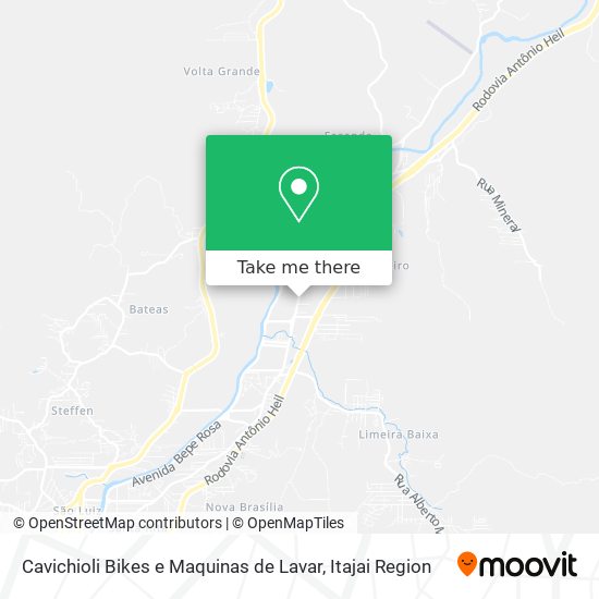Mapa Cavichioli Bikes e Maquinas de Lavar