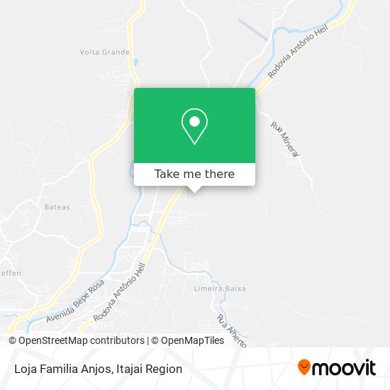 Mapa Loja Familia Anjos