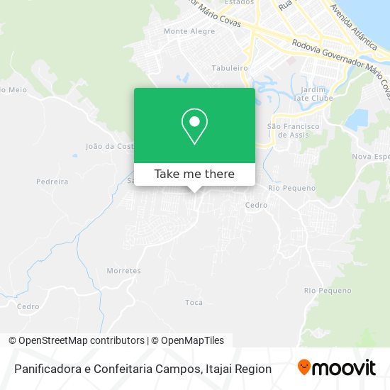 Panificadora e Confeitaria Campos map