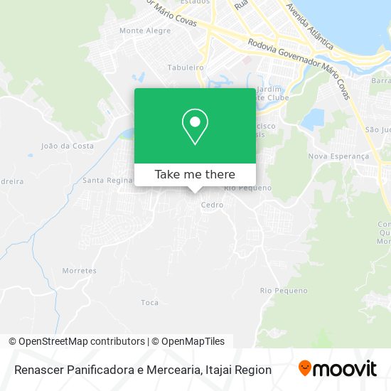 Renascer Panificadora e Mercearia map