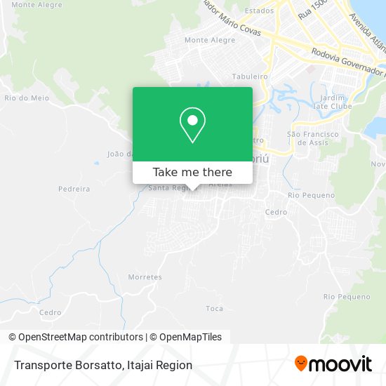 Transporte Borsatto map