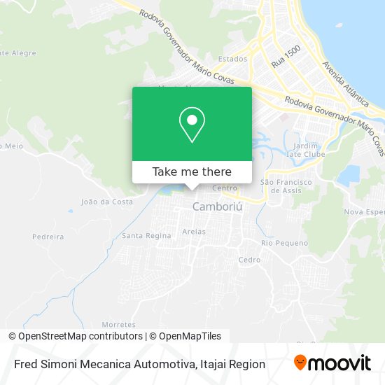 Mapa Fred Simoni Mecanica Automotiva