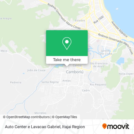 Auto Center e Lavacao Gabriel map