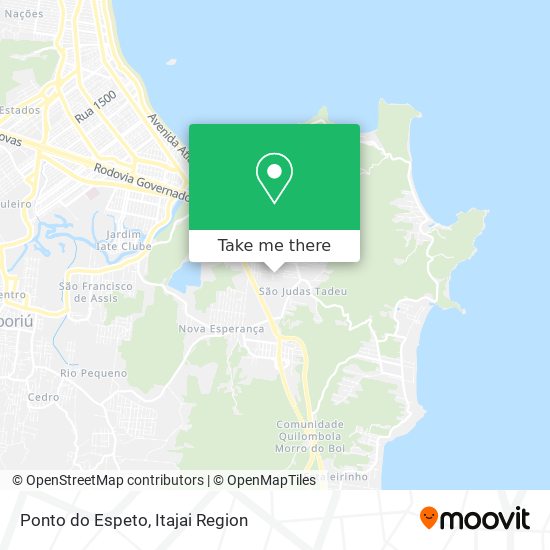 Ponto do Espeto map