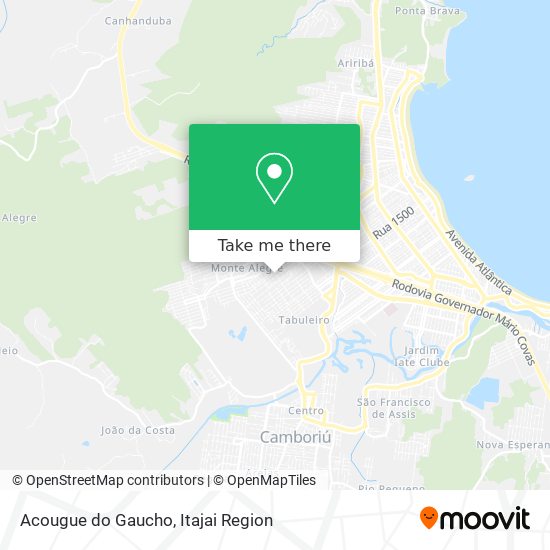 Mapa Acougue do Gaucho