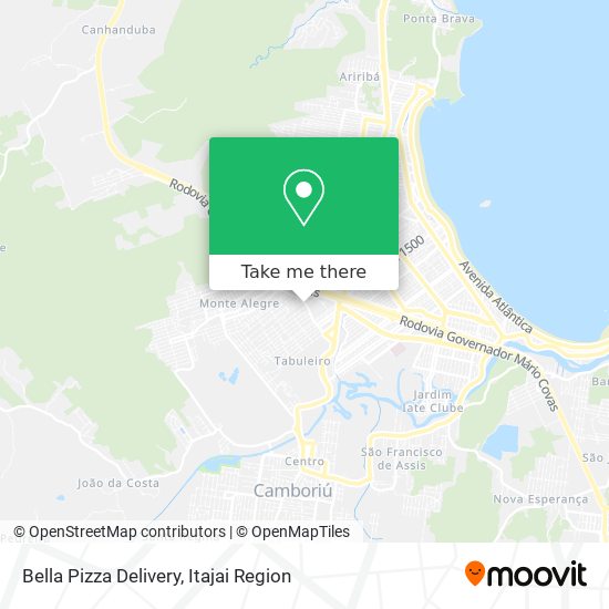 Bella Pizza Delivery map