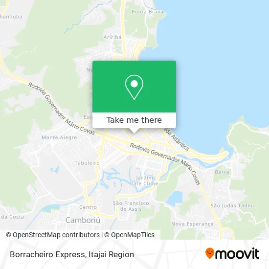 Borracheiro Express map