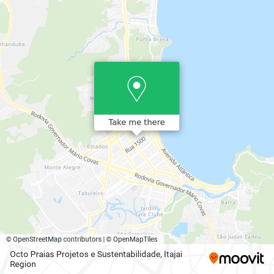 Octo Praias Projetos e Sustentabilidade map