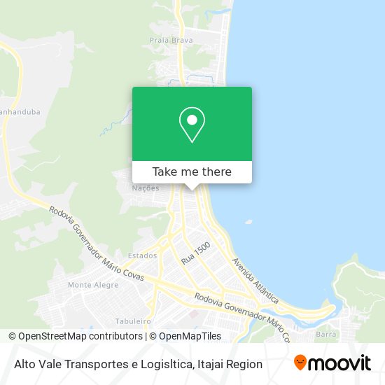Alto Vale Transportes e Logisltica map