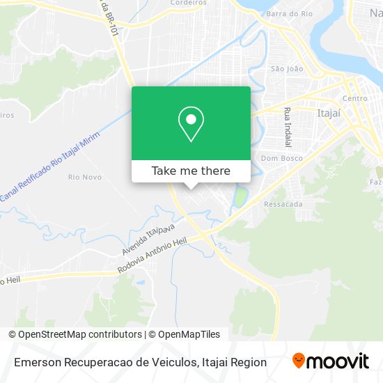 Mapa Emerson Recuperacao de Veiculos