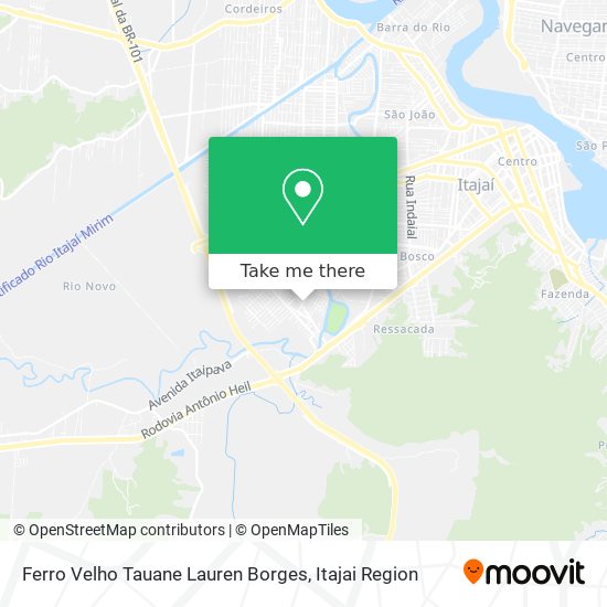 Ferro Velho Tauane Lauren Borges map