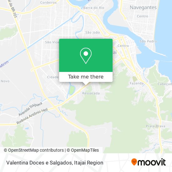 Valentina Doces e Salgados map