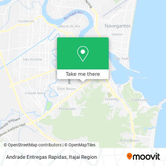 Andrade Entregas Rapidas map