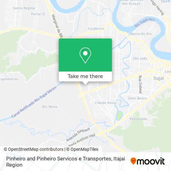 Pinheiro and Pinheiro Servicos e Transportes map