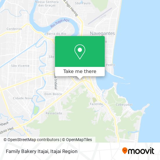 Family Bakery Itajai map