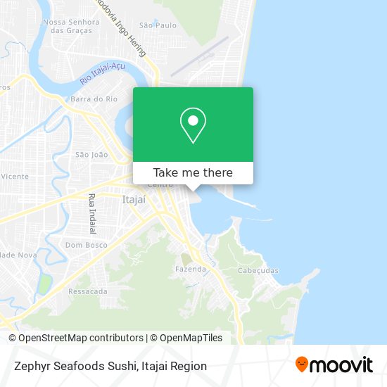 Zephyr Seafoods Sushi map