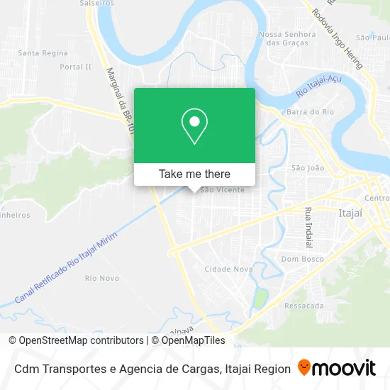 Cdm Transportes e Agencia de Cargas map