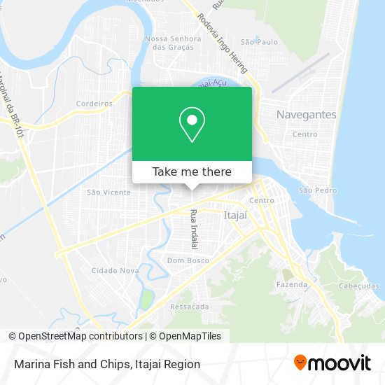 Marina Fish and Chips map