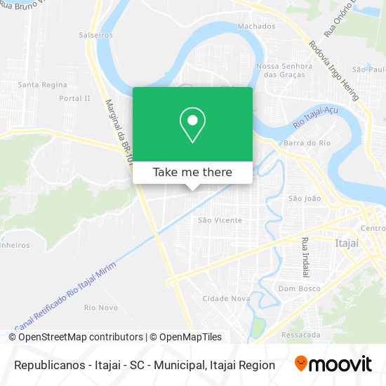 Republicanos - Itajai - SC - Municipal map