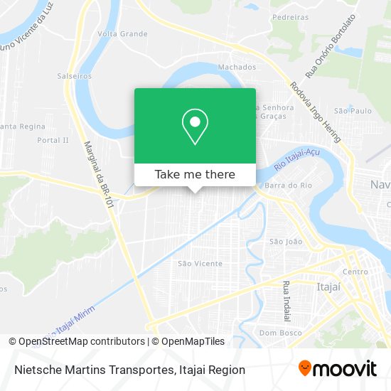 Nietsche Martins Transportes map