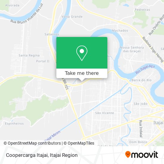 Coopercarga Itajai map