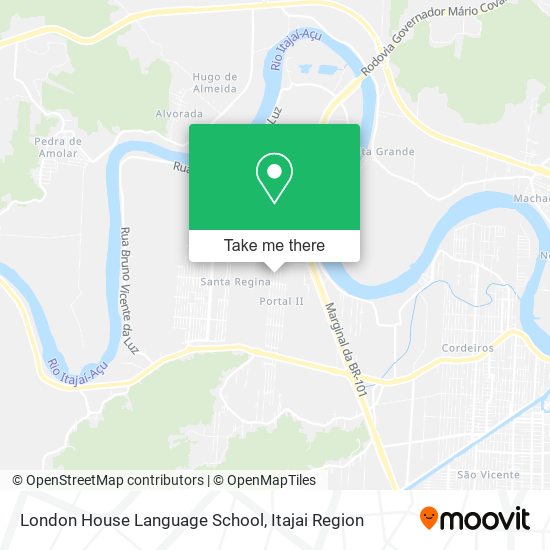 London House Language School map