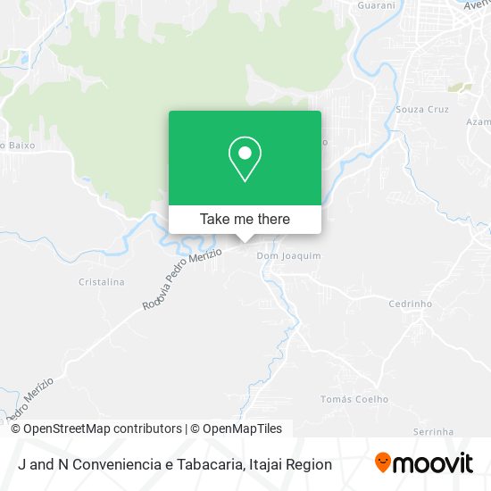 Mapa J and N Conveniencia e Tabacaria
