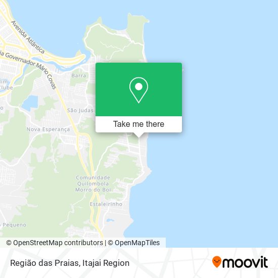 Região das Praias map