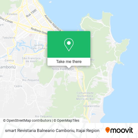 smart Revistaria Balneario Camboriu map