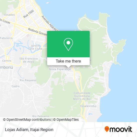 Lojas Adiam map