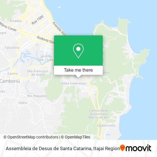 Mapa Assembleia de Desus de Santa Catarina