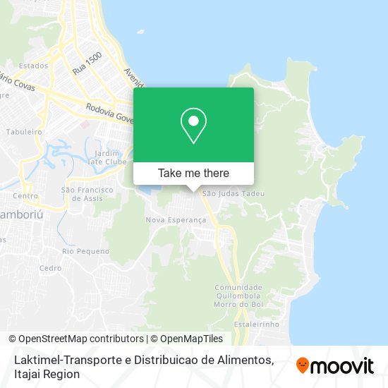 Mapa Laktimel-Transporte e Distribuicao de Alimentos