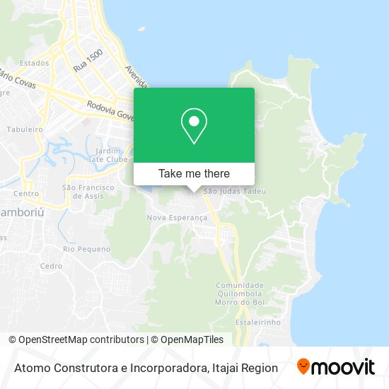 Mapa Atomo Construtora e Incorporadora